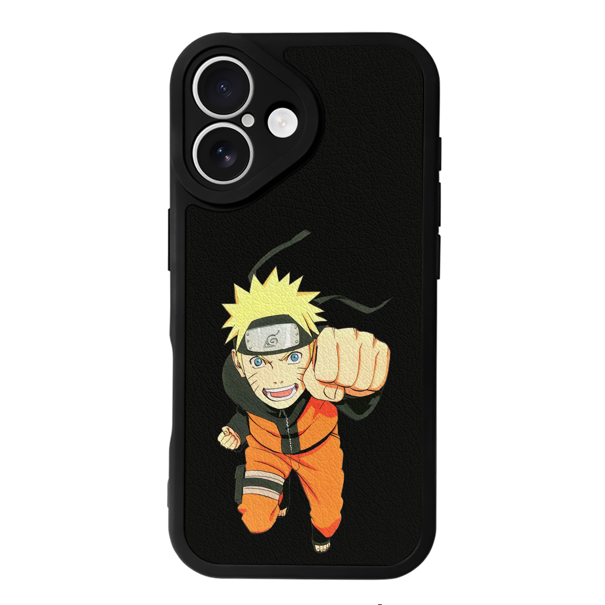 （画像用） NARUTO -ナルト- うずまき ナルト Uzumaki Naruto 【iPhone 16シリーズ対応】シリコンスマホケース（レザー調） 材質：シリコン